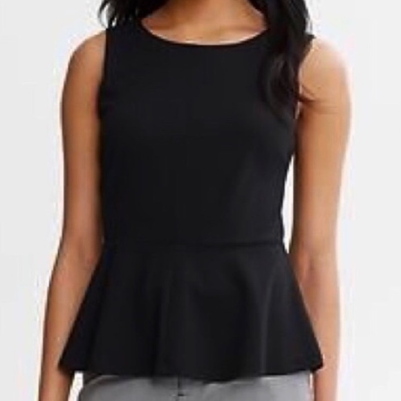 The Limited Tops - The limited black extra small peplum tank top